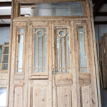 Antique double door with an arch